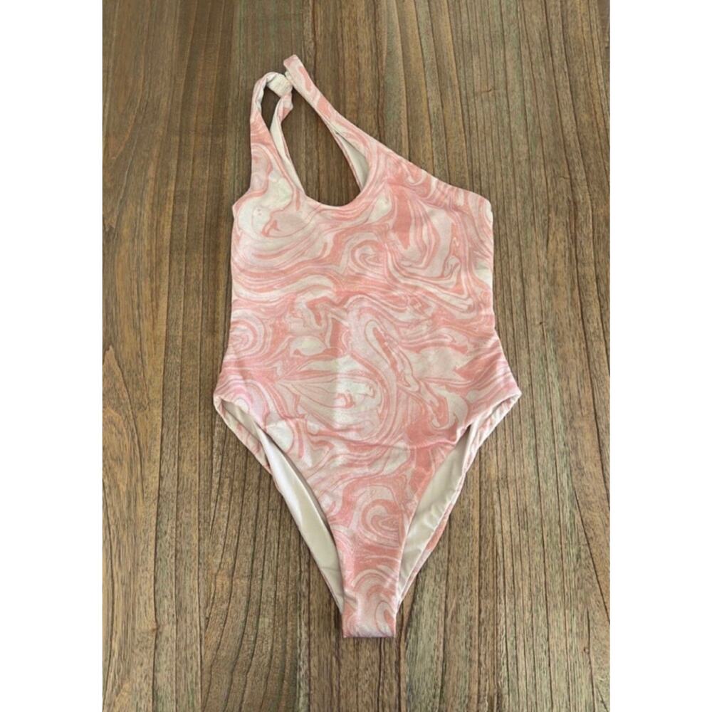 L*Space Shimmer Pheobe One shoulder swimsuit - M